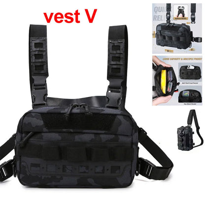 Tactical Chest Rig Bag – Outdoor Vest Pack for Hiking & Camping