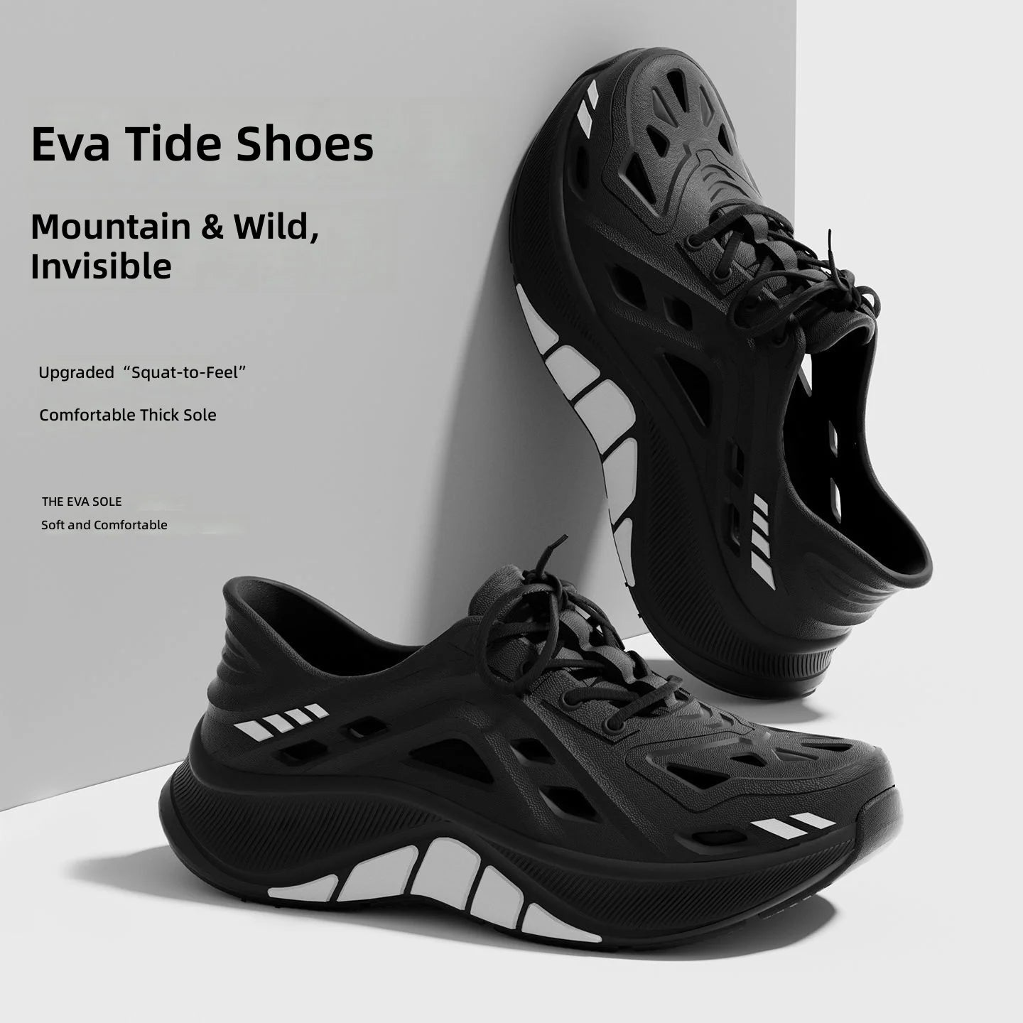 Men's Hollow Clog Sneakers – Non-Slip Outdoor Beach Garden Shoes