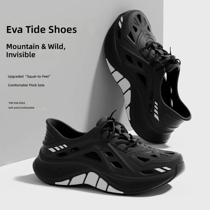 Men's Hollow Clog Sneakers – Non-Slip Outdoor Beach Garden Shoes