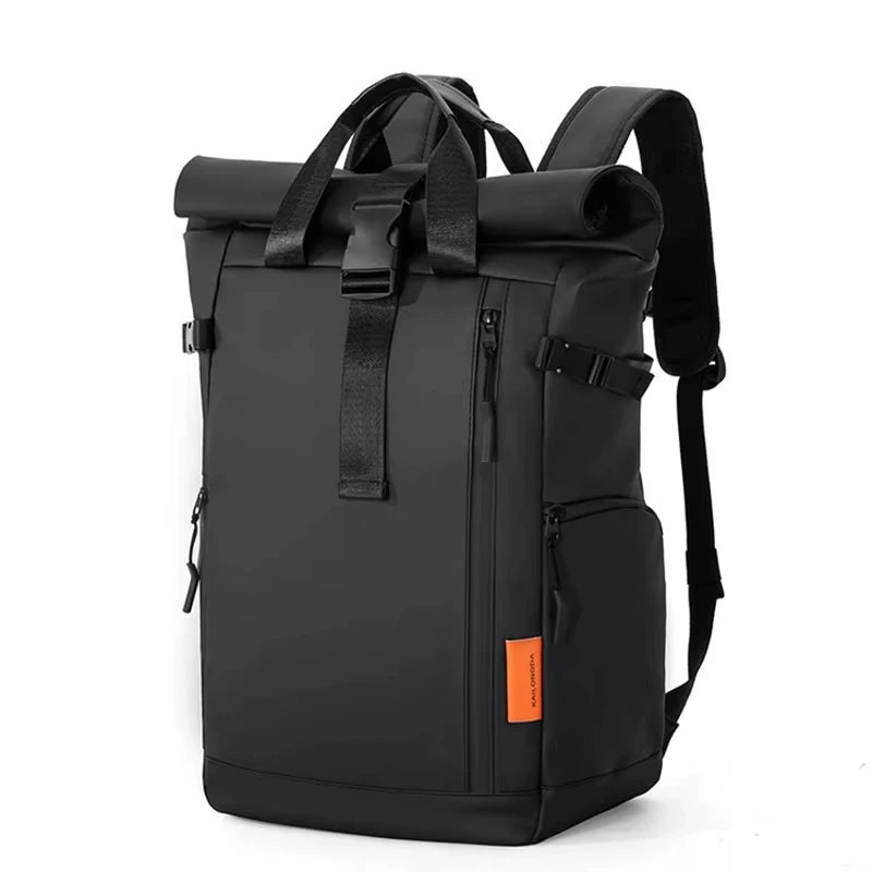 Men's Travel Backpack – 15.6" Laptop Roll-Top Waterproof Bag
