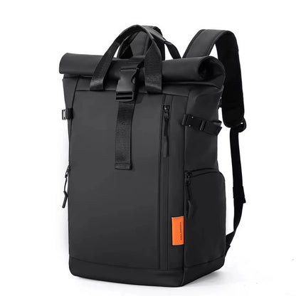 Men's Travel Backpack – 15.6" Laptop Roll-Top Waterproof Bag
