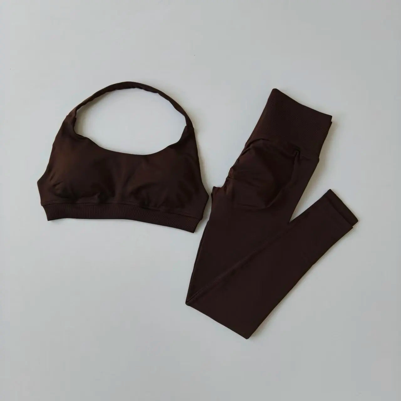 Women's Seamless Yoga Set – Sports Bra & High-Waist Leggings