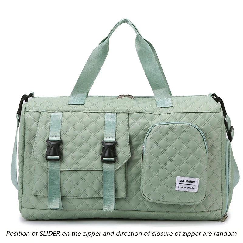 Nylon Travel Duffle Bag Large Gym Sports Overnight Bag