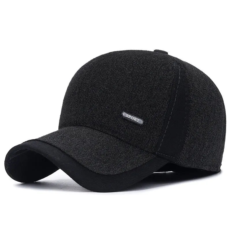 Winter Baseball Cap with Ear Flaps – Men's Warm Hat