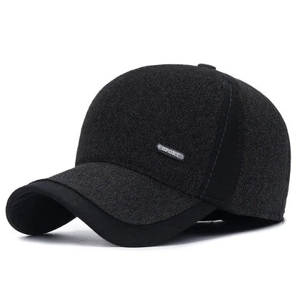 Winter Baseball Cap with Ear Flaps – Men's Warm Hat