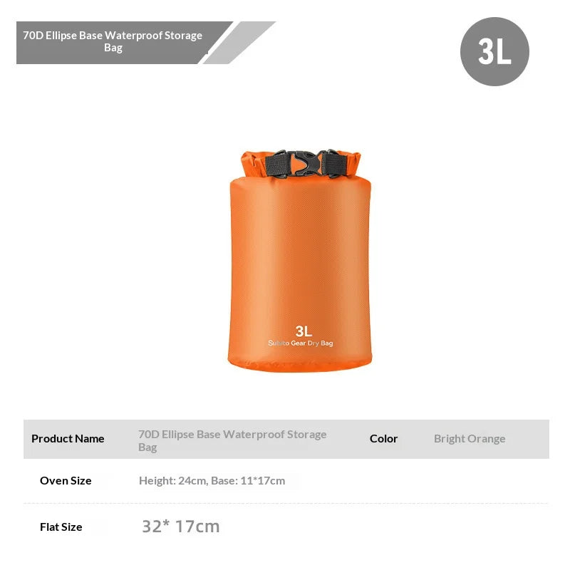 Waterproof Dry Bag – Ultralight Roll-Top Sack 3L–35L