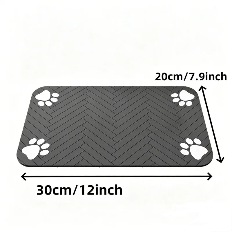 Pet Feeding Mat – Absorbent Quick-Dry Placemat for Dogs & Cats