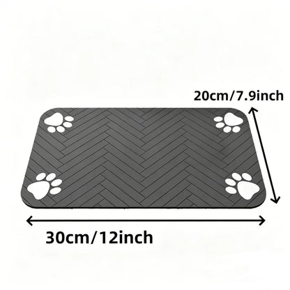 Pet Feeding Mat – Absorbent Quick-Dry Placemat for Dogs & Cats