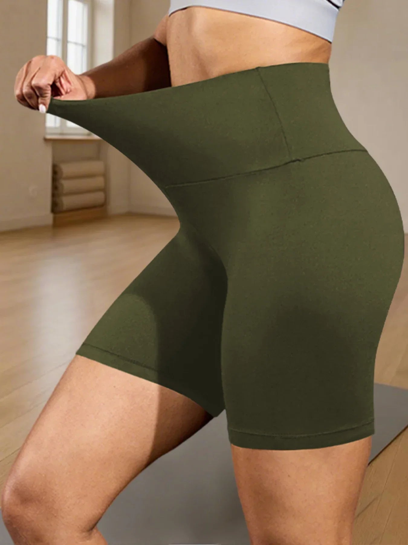 Women's High-Waist Biker Shorts – Tummy Control, No See-Through