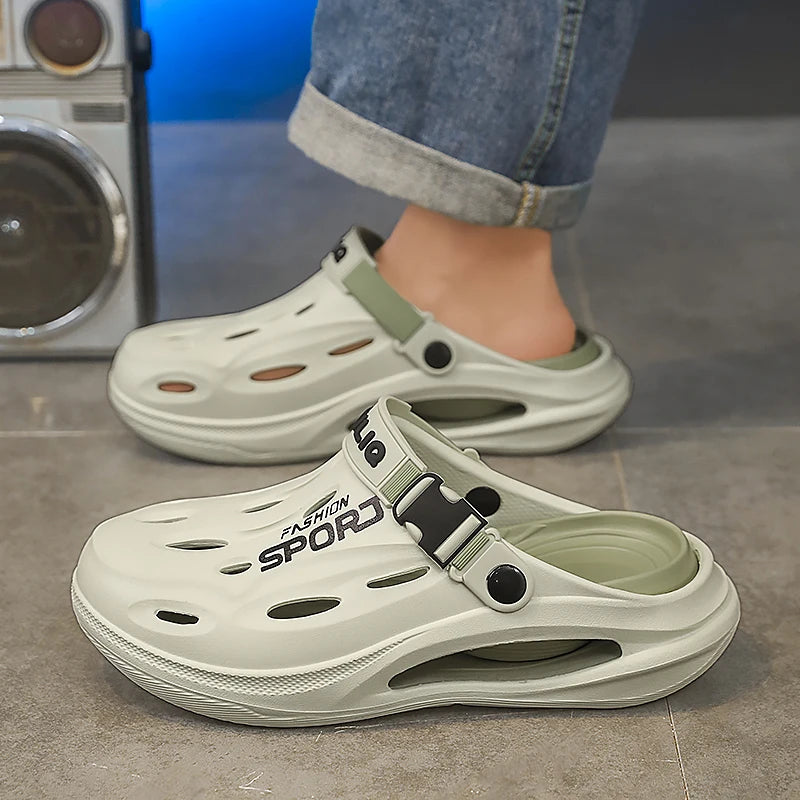 Men's Sport Clogs – Non-Slip Soft Beach Shoes for Summer