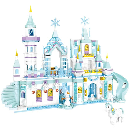Frozen Princess Ice Castle Building Blocks Set – Girls Toy Gift