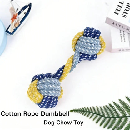 Dog Chew Toy – Plant-Dyed Cotton Rope, Teeth Cleaning