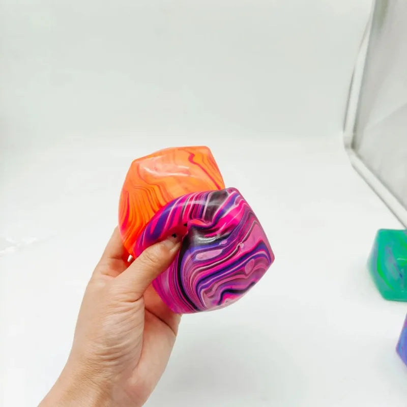Stress Relief Squeeze Cube – Gel-Filled Slow Rebound Sensory Toy
