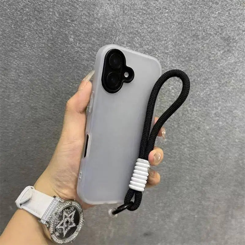 Soft Matte Candy Transparent Phone Case Iphone 17 16 Pro Max 15 14 13 12 11 Xs X 7 8 Plus 16e Hand