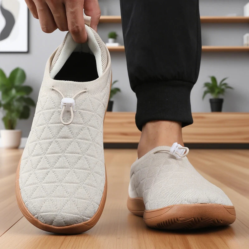 Men's Wide Barefoot Sneakers Breathable Mesh Zero Drop