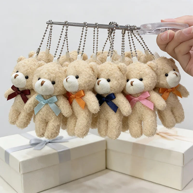 Mini Teddy Bear Plush Bulk Set – Soft Stuffed Bears with Bow