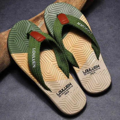 Men Flip Flops Summer Beach Breathable Casual Slippers Outdoor