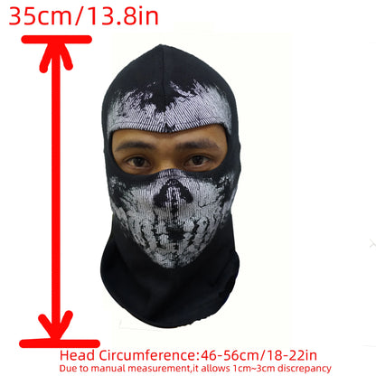 Skull Ghost Balaclava Mask – Motorcycle & Cosplay Headwear