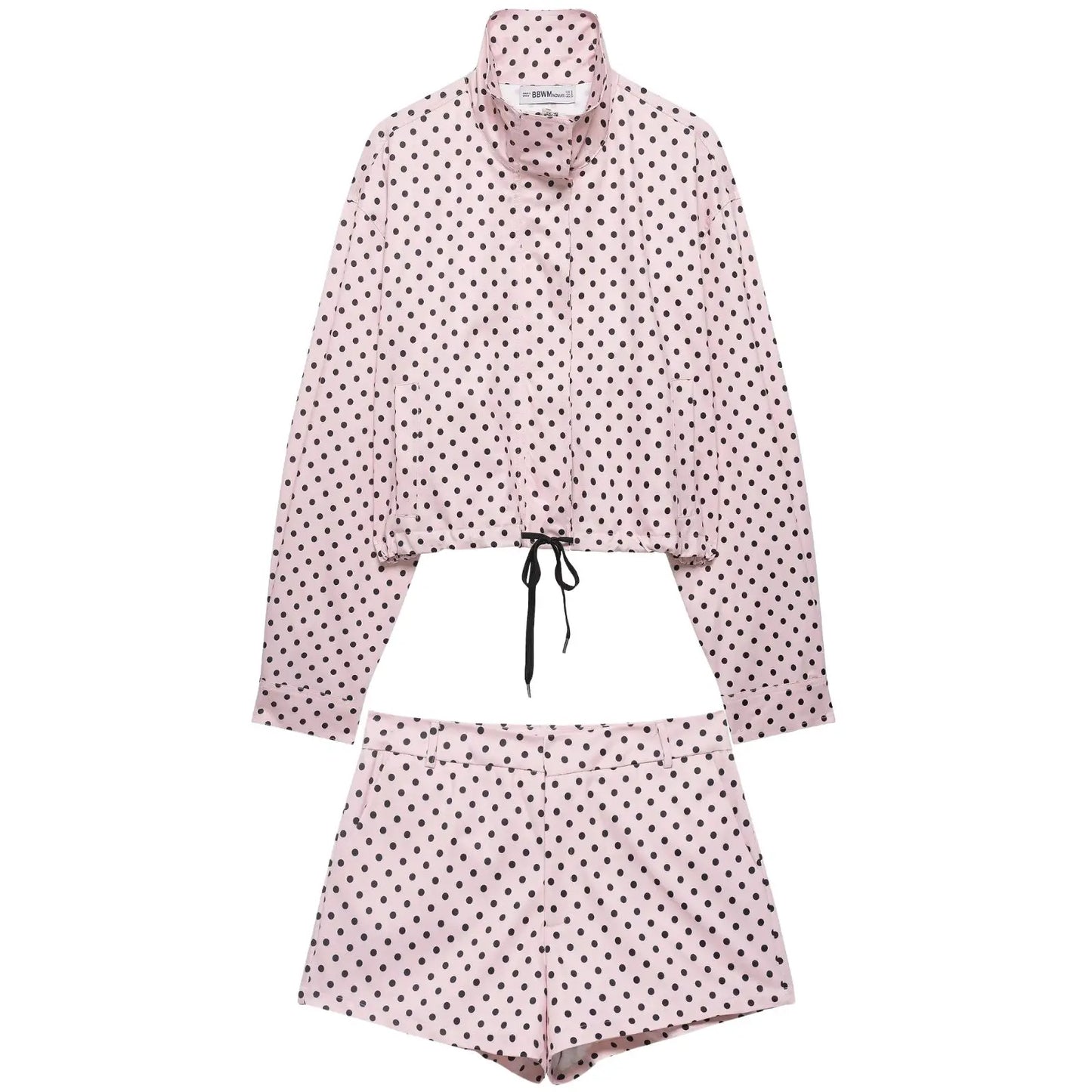 Women's Polka Dot Jacket & Shorts Set
