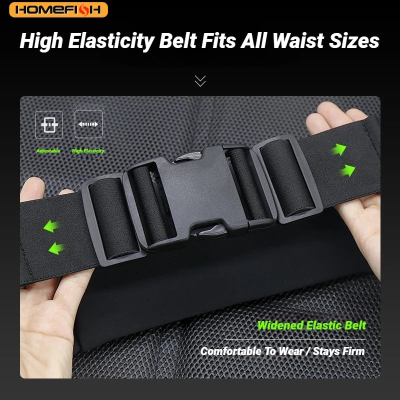 Running Waist Pack with 2 Water Bottles – Sports Fanny Pack