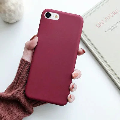 Case Iphone 7 8 Se 2020 2022 Shockproof Tpu Liquid Silicone Protective Phone Back Cover Soft - Soft