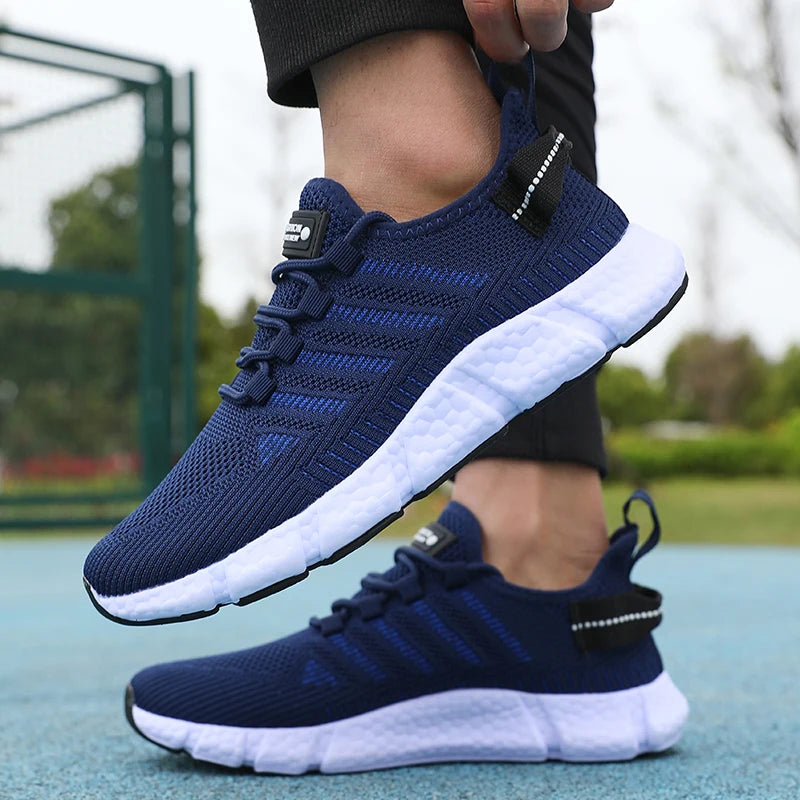 Men's Mesh Running Sneakers – Lightweight Breathable Casual Shoes