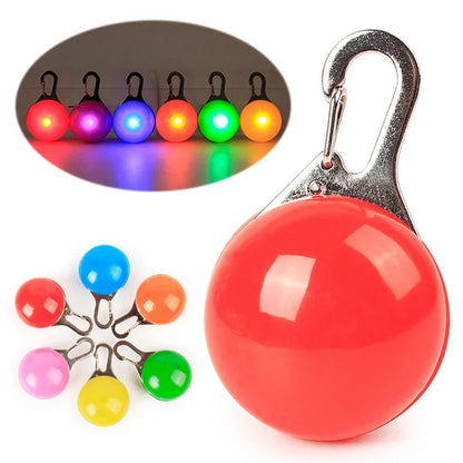 LED Glowing Pet Collar Pendant – Night Safety Light for Dogs & Cats