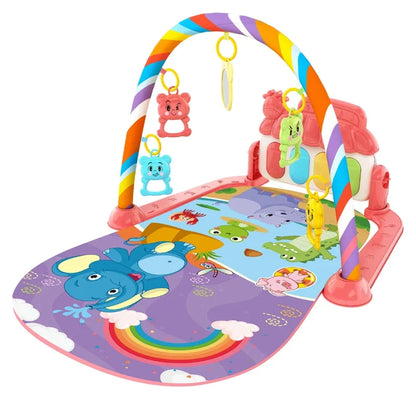Baby Activity Gym Play Mat with Piano Keyboard & Hanging Toys