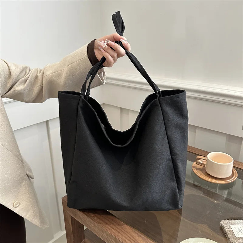 Women's Canvas Tote Bag – Large Shoulder Bag for Daily & Travel