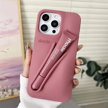Makeup Brand Lemontini Dopamine Lip Gloss Case Iphone 15 16 17 Promax 12 13 14 Air Pro Max Plus