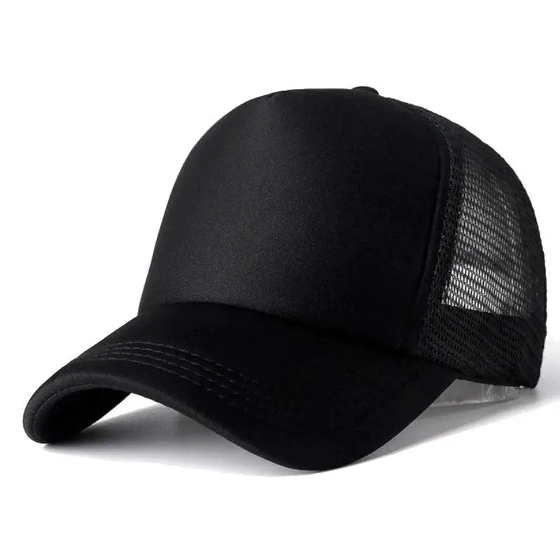 Mesh Trucker Baseball Cap – Adjustable Snapback Hat for Men & Women