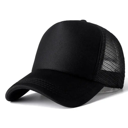 Mesh Trucker Baseball Cap – Adjustable Snapback Hat for Men & Women