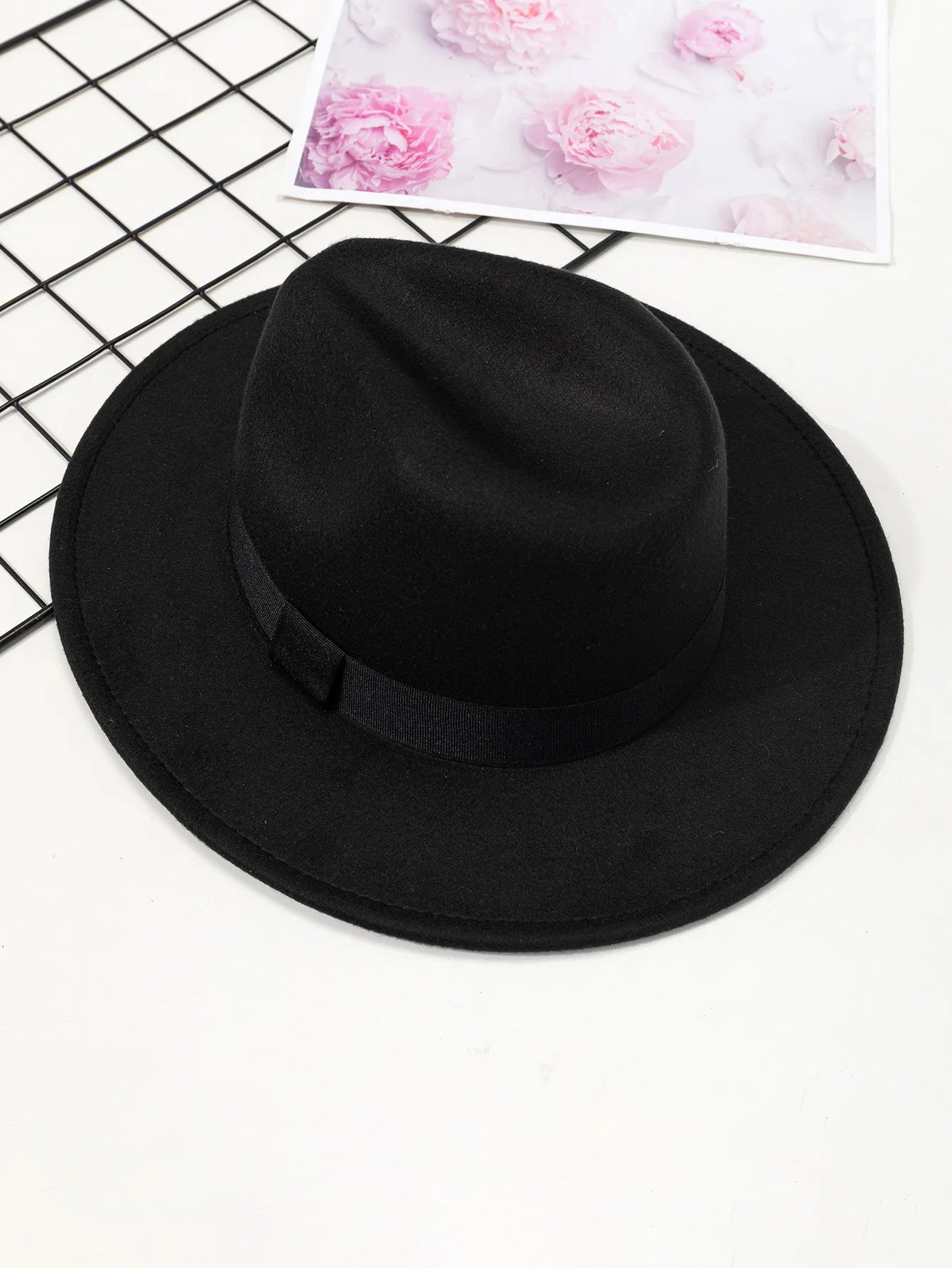 Wide Brim Wool Fedora Hat – Unisex Jazz Style