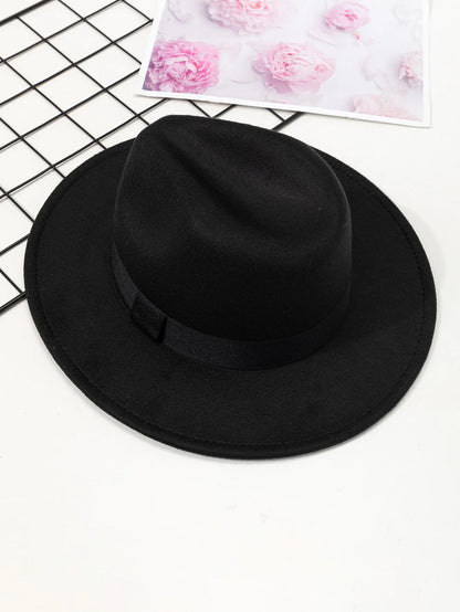 Wide Brim Wool Fedora Hat – Unisex Jazz Panama Hat