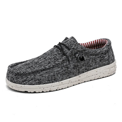Men's Canvas Loafers | Breathable Casual Slip-On Walking Shoes