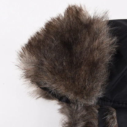 Men's Winter Trapper Hat with Faux Fur Earflaps