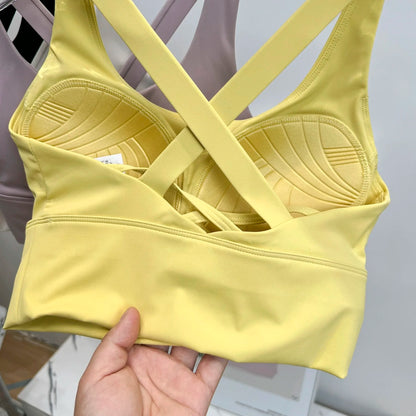 High-Impact Sports Bra – Shockproof Fitness Bra with Built-In Cup