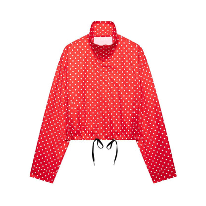 Women's Polka Dot Jacket & Shorts Set