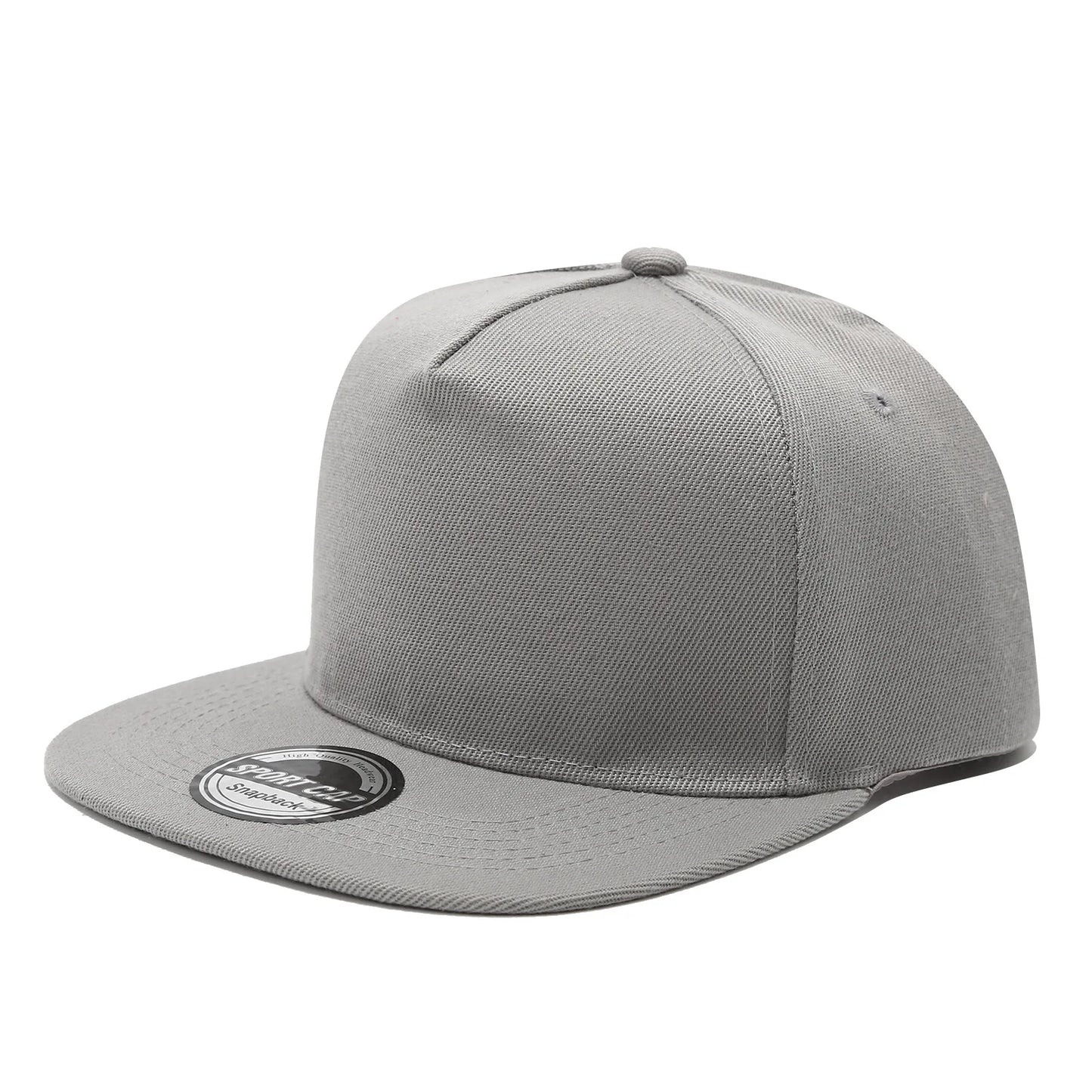 Snapback Baseball Cap – Solid Color Hip Hop Flat Brim Hat Unisex