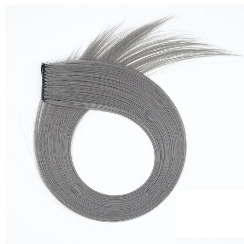 Clip-In Hair Extensions 22 Inch Straight Synthetic – Rainbow Colors