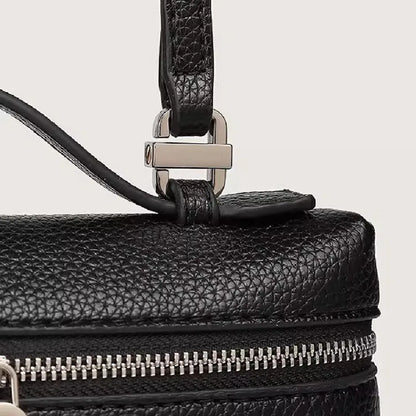 Mini Lychee Grain Leather Crossbody Bag for Women