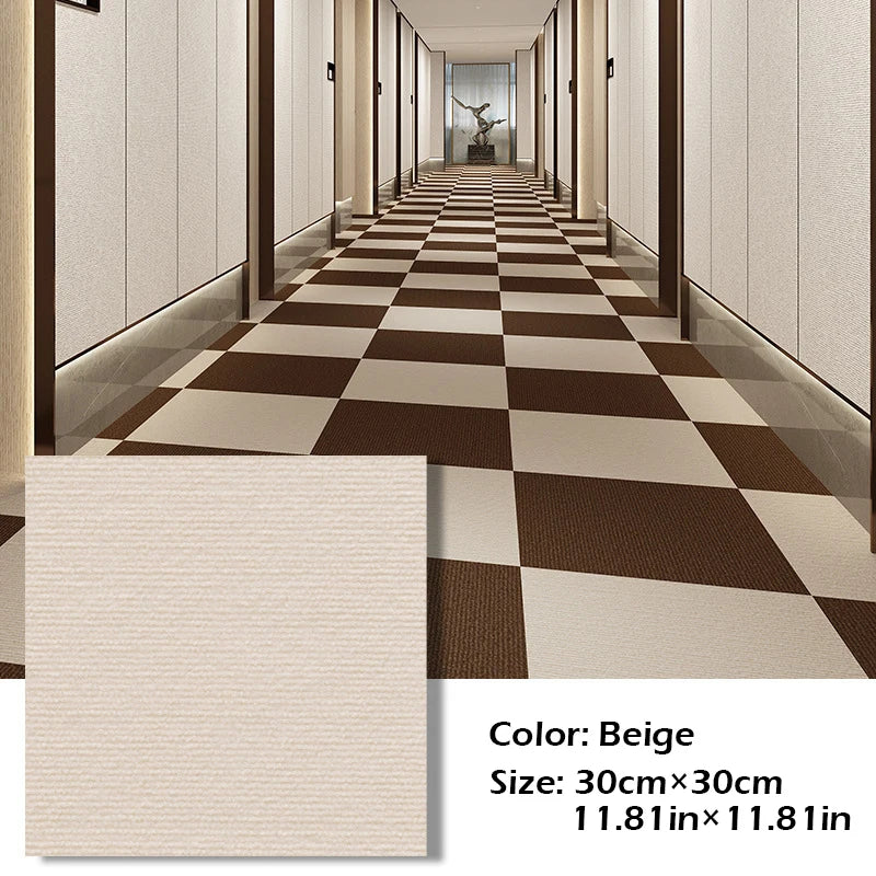 Self-Adhesive Carpet Tiles 30x30cm – Anti-Slip DIY Floor Mat for Office, Bedroom & Study