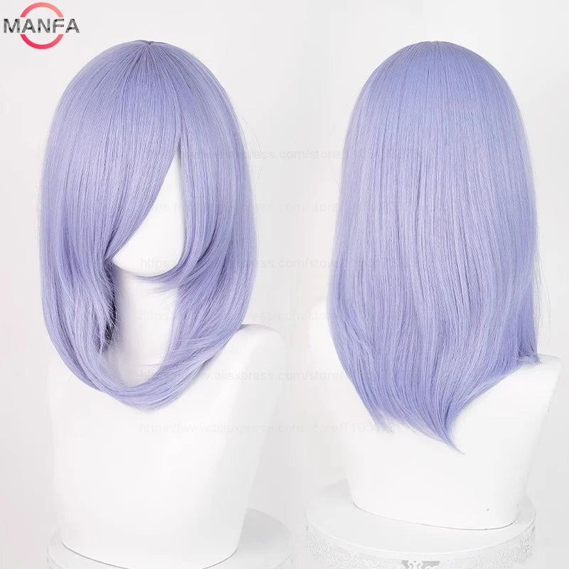 Anime Cosplay Wig - 40cm Medium Straight Wig with Bangs