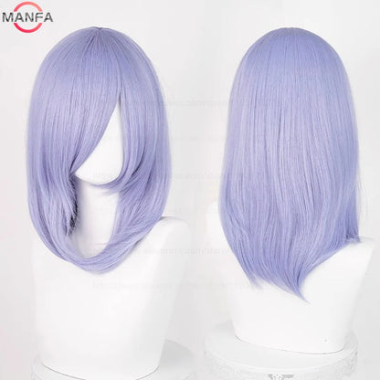 Anime Cosplay Wig - 40cm Medium Straight Wig with Bangs