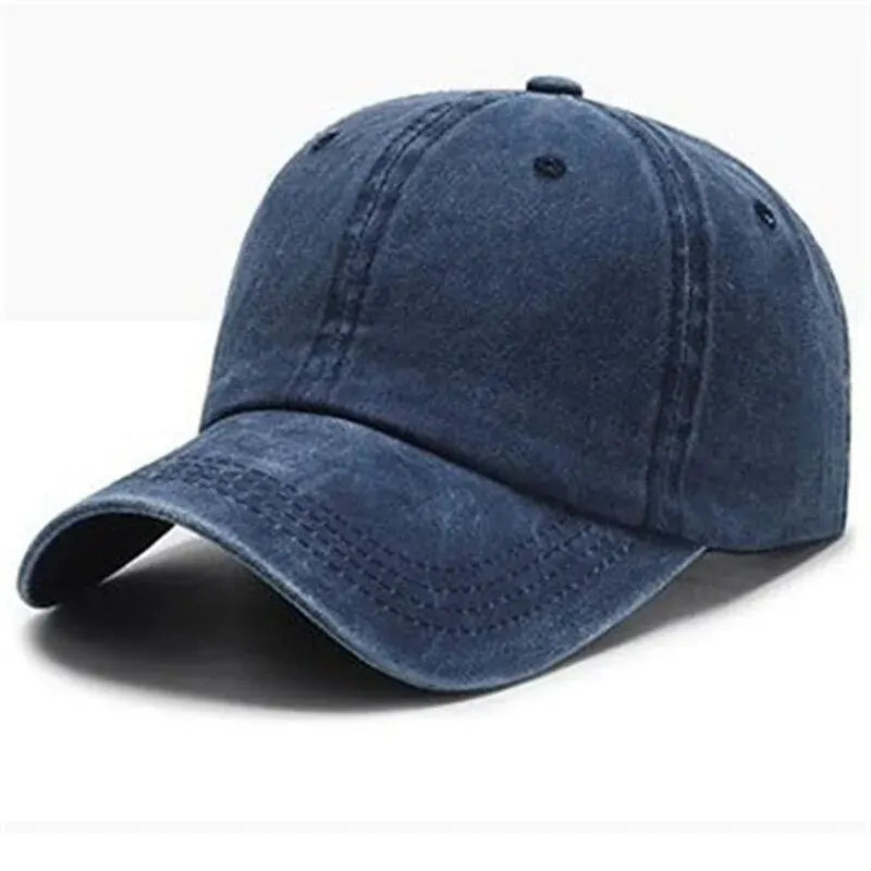 Baseball Cap – Solid Washed Cotton Dad Hat for Men & Women