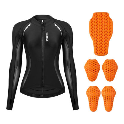 Women's Motorcycle Riding Jacket with Armor Pads
