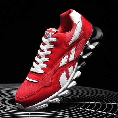 Men's Thick-Soled Fitness Sneakers – Cushioned Outdoor Running Shoes