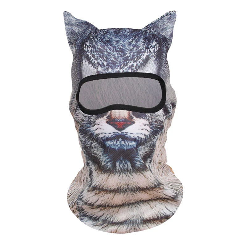 3D Cat Balaclava Full Face Mask – Ski, Motorcycle & Outdoor Hood