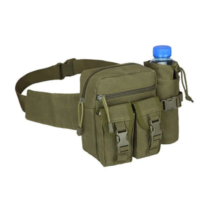 Tactical Waist Pack with Water Bottle Holder – Men's Outdoor Fanny Pack