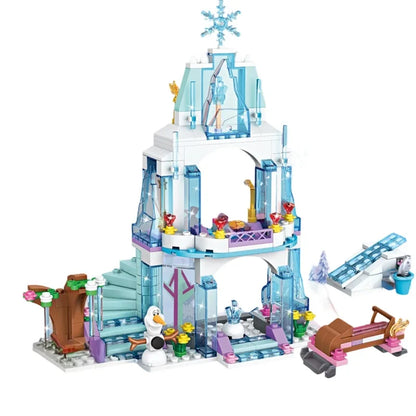 Frozen Princess Ice Castle Building Blocks Set – Girls Toy Gift